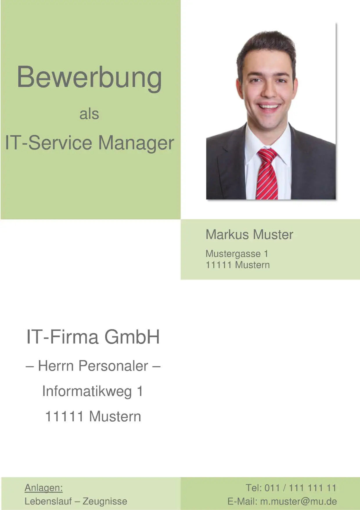 deckblatt-bewerbung-51 / IT-Service / IT Manager / IT Fachkraft / IT Experte / IT Berufe