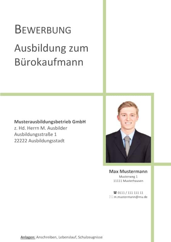 Deckblatt Bewerbung Kostenlose Muster Fur Openoffice