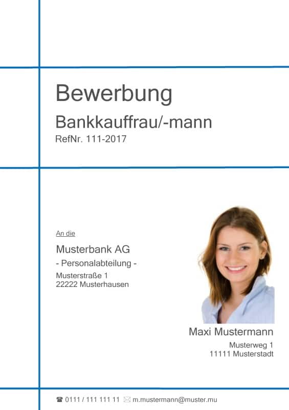 Deckblatt Bewerbung Kostenlose Muster Fur Openoffice